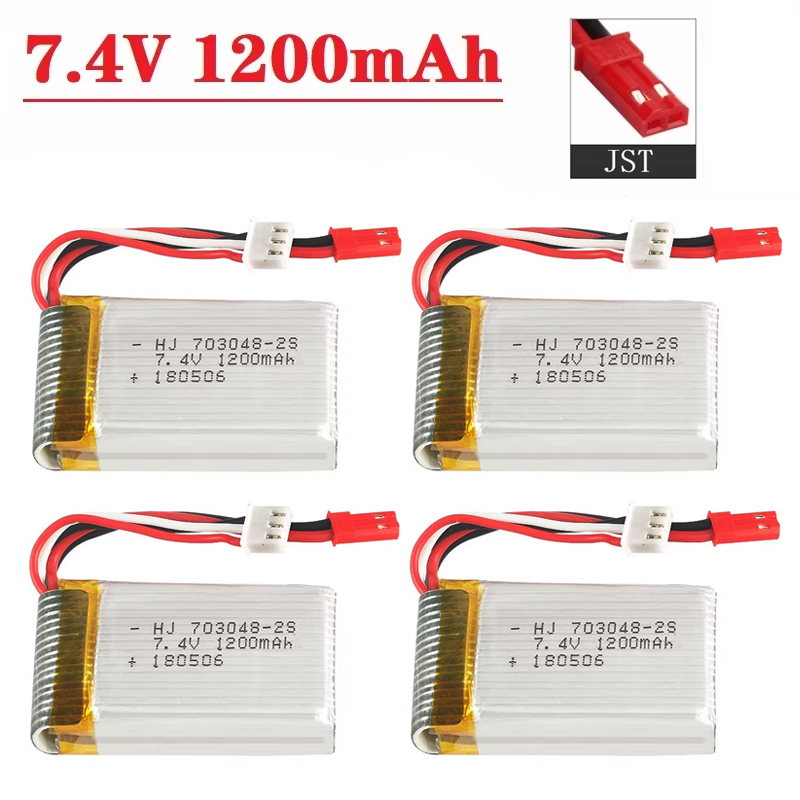 Lithium Battery 12V - Lipo-Akku 2S 7,4 V 1200 mAh