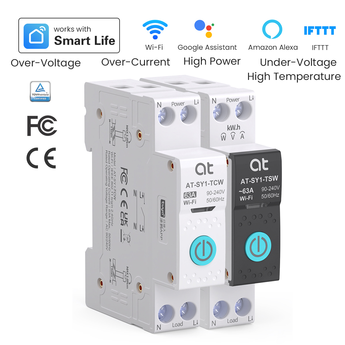 Energy Monitor Meter - Tuya WiFi Circuit Breaker Smart 1P