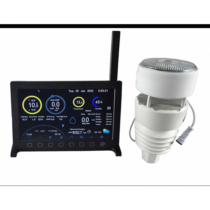 Outdoor Power Station - Ecowitt Wittboy Pro Wetterstation, inklusive TFT-Display-Konsole