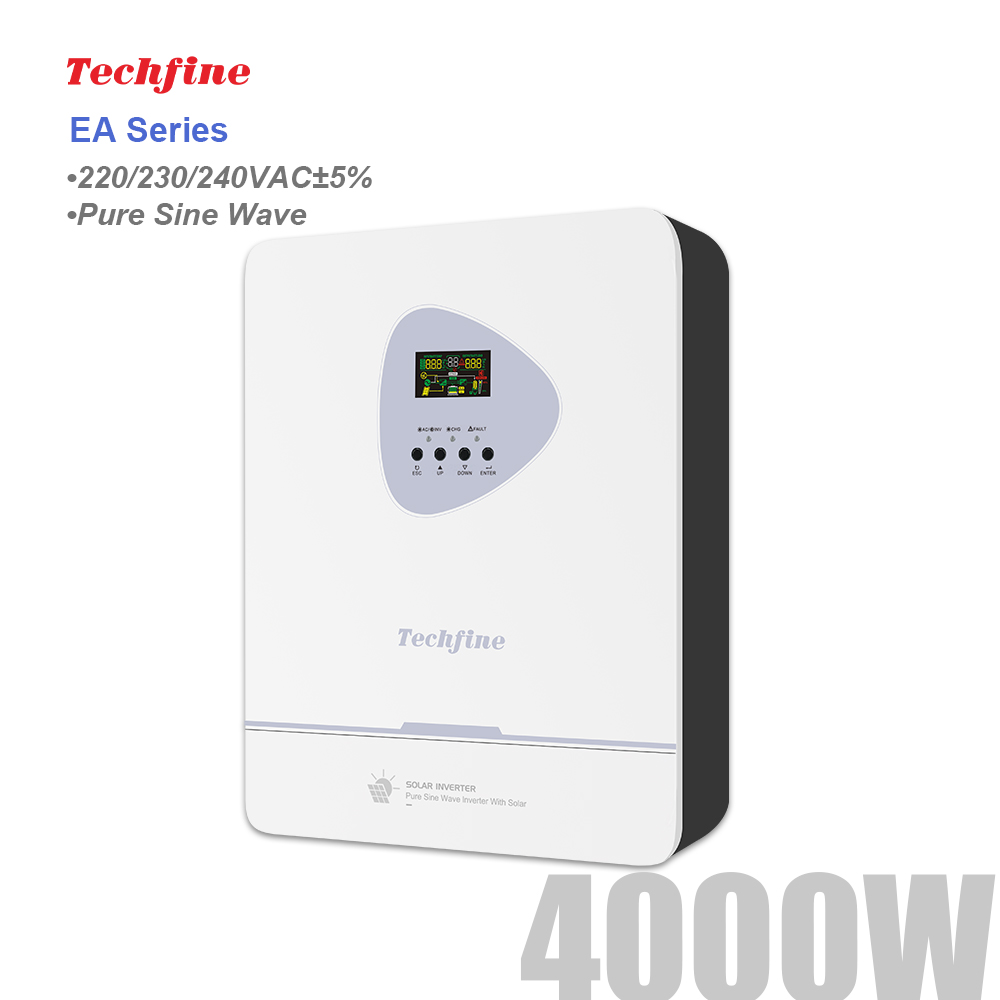 Charge Controller Solar - Techfine 4KW Netzunabhängiger Wechselrichter 24V Solarwechselrichter