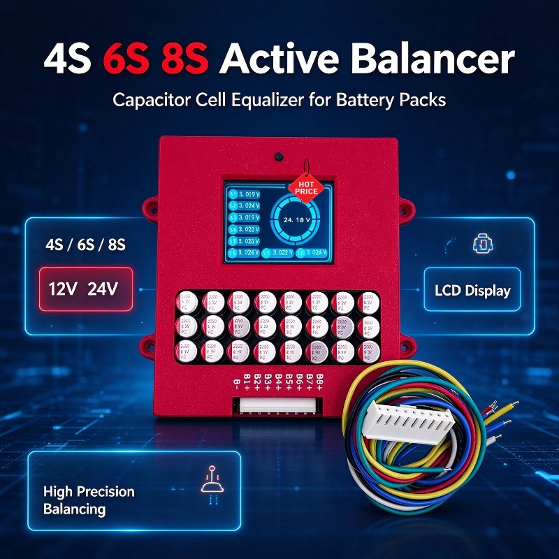 Aktiver Balancer 4S 6S 8S Lith – Lithium Battery 12V Bewertung und Preis